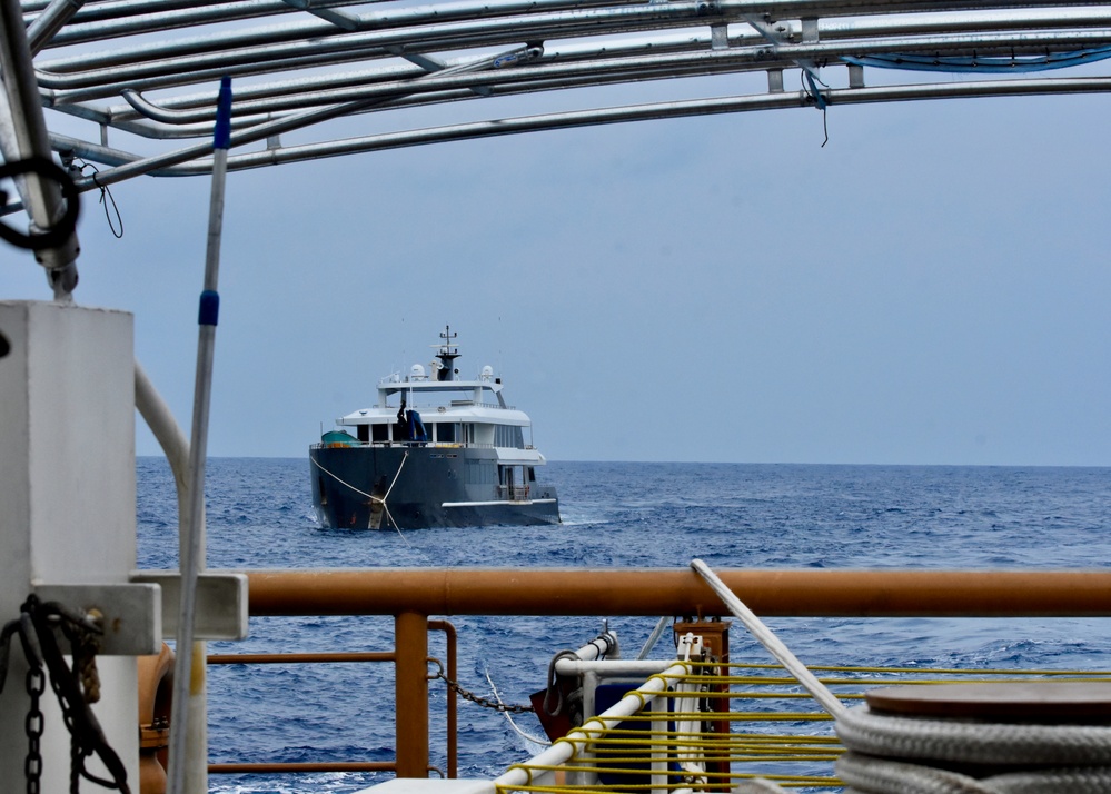 U.S. Coast Guard rescues motor yacht crew 200 nautical miles west of Republic of Palau