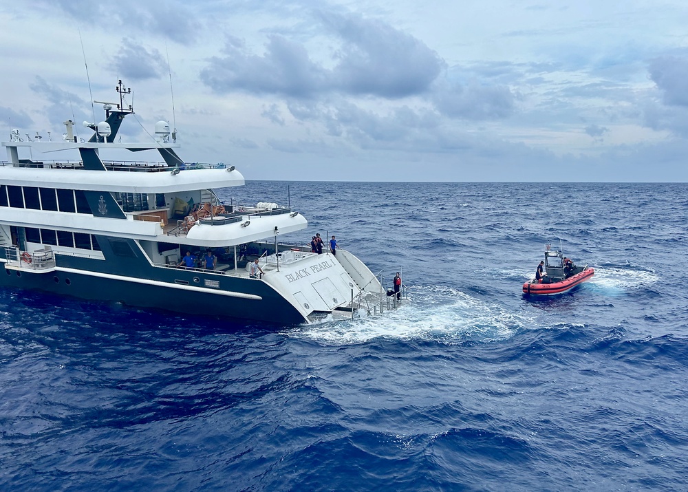 U.S. Coast Guard rescues motor yacht crew 200 nautical miles west of Republic of Palau
