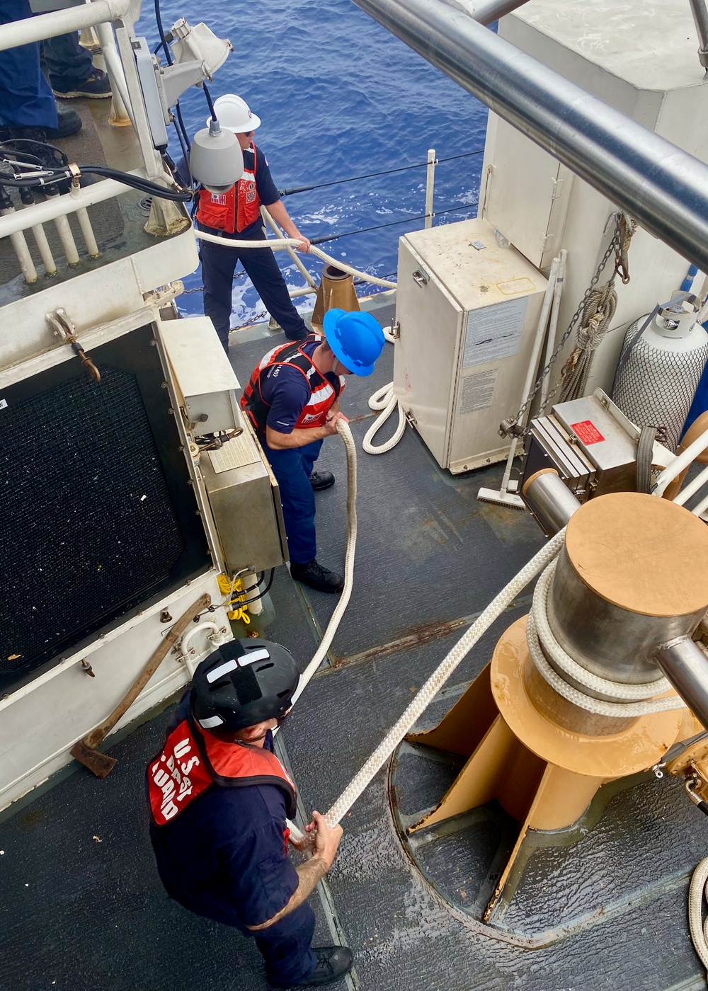 U.S. Coast Guard rescues motor yacht crew 200 nautical miles west of Republic of Palau