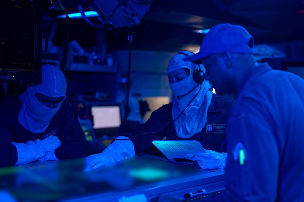 USS William P. Lawrence Conducts General Quarters Drill