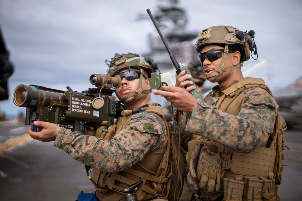 Keep Your Head on a Swivel: 15th MEU, USS Boxer Conduct Counter-UAS Drill