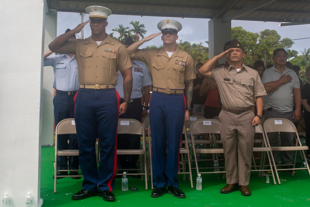 Camp Blaz Marines participate in the Hågat Memorial