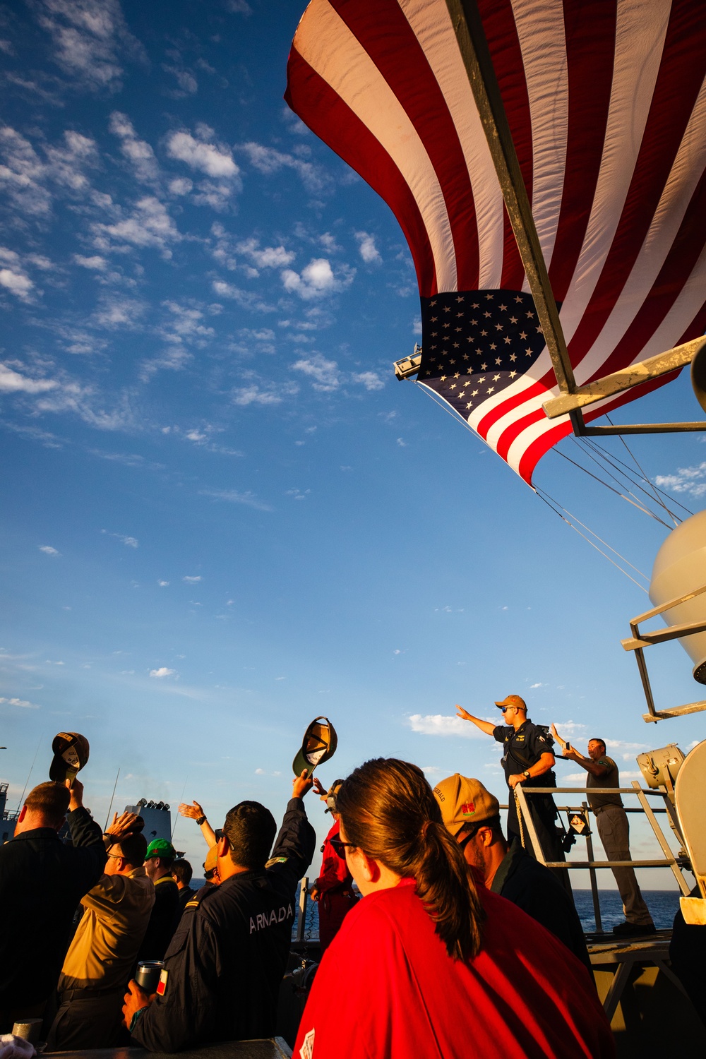 USS Fitzgerald Replenishment at Sea HMNZS Aotearoa