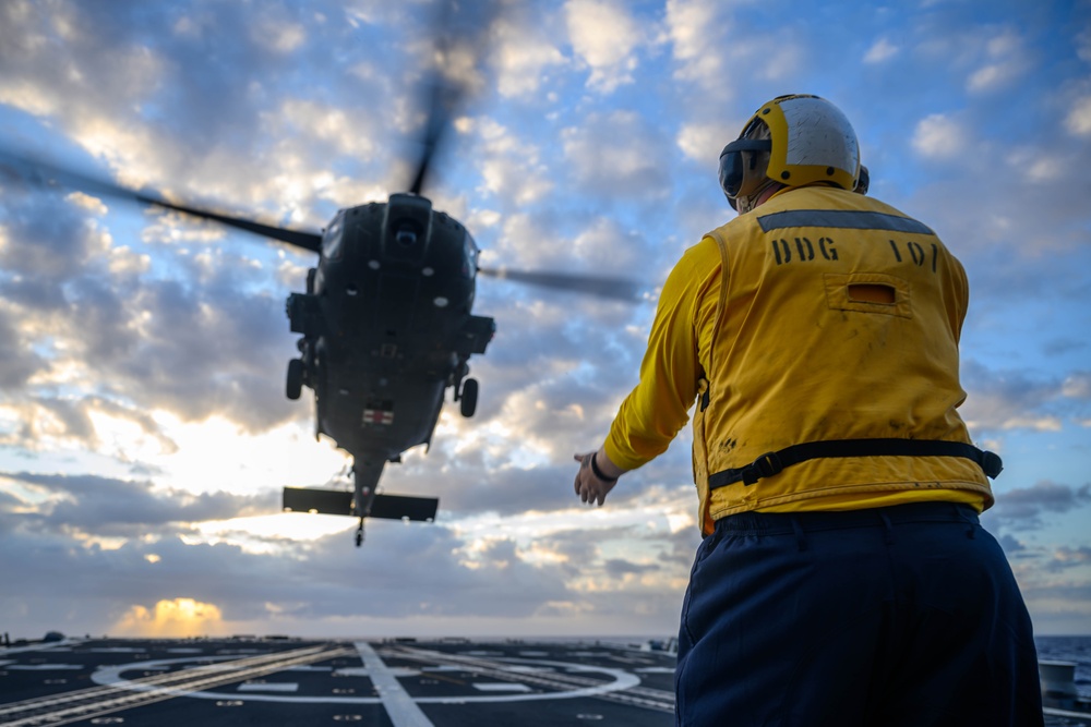 Flight Quarters | USS Gridley (DDG 101) during RIMPAC 2024