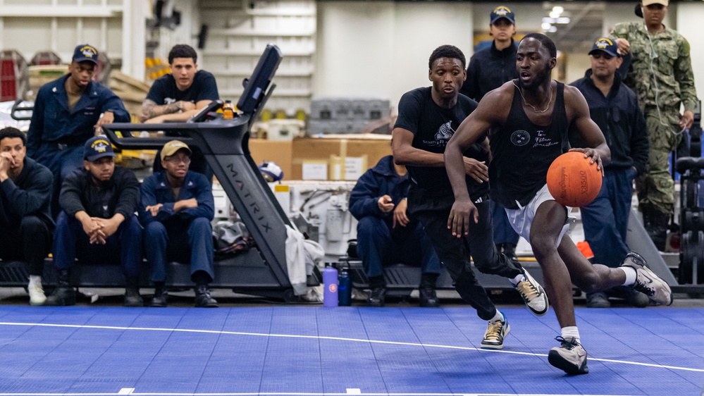 USS Ronald Reagan (CVN 76) MWR hosts basketball tournament