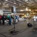 USS Ronald Reagan (CVN 76) Sailors hold a baptism in the Hangar Bay.