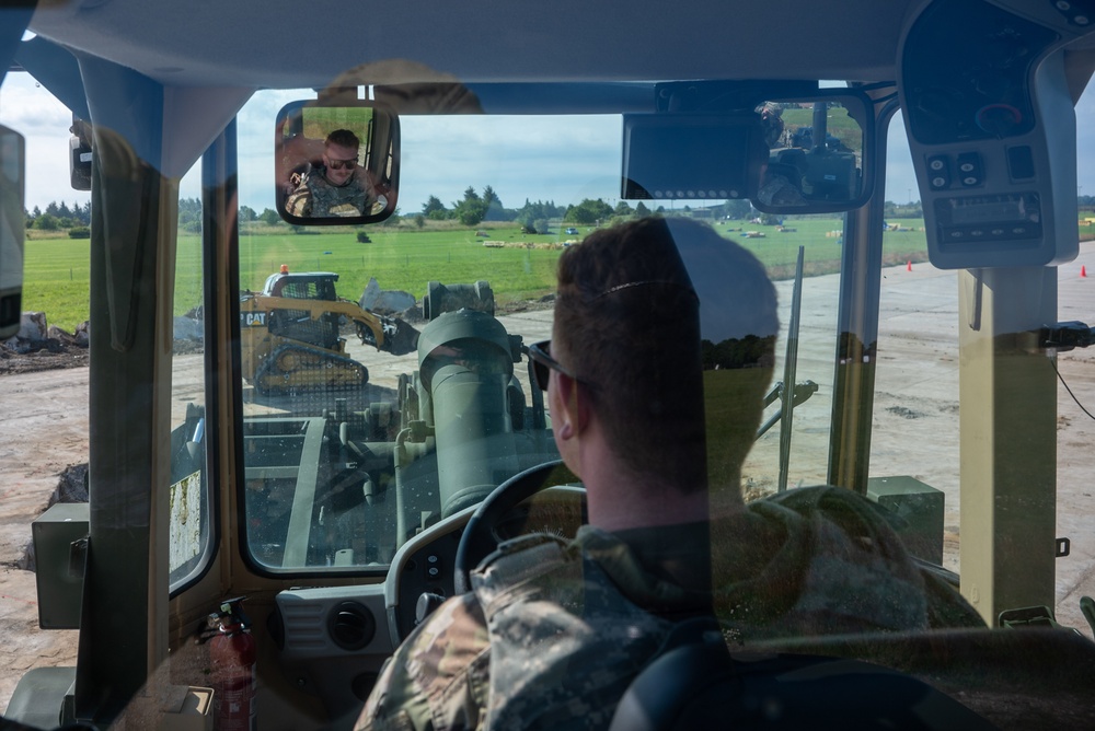 RAF Lakenheath, Mildenhall civil engineers hone airfield recovery skills