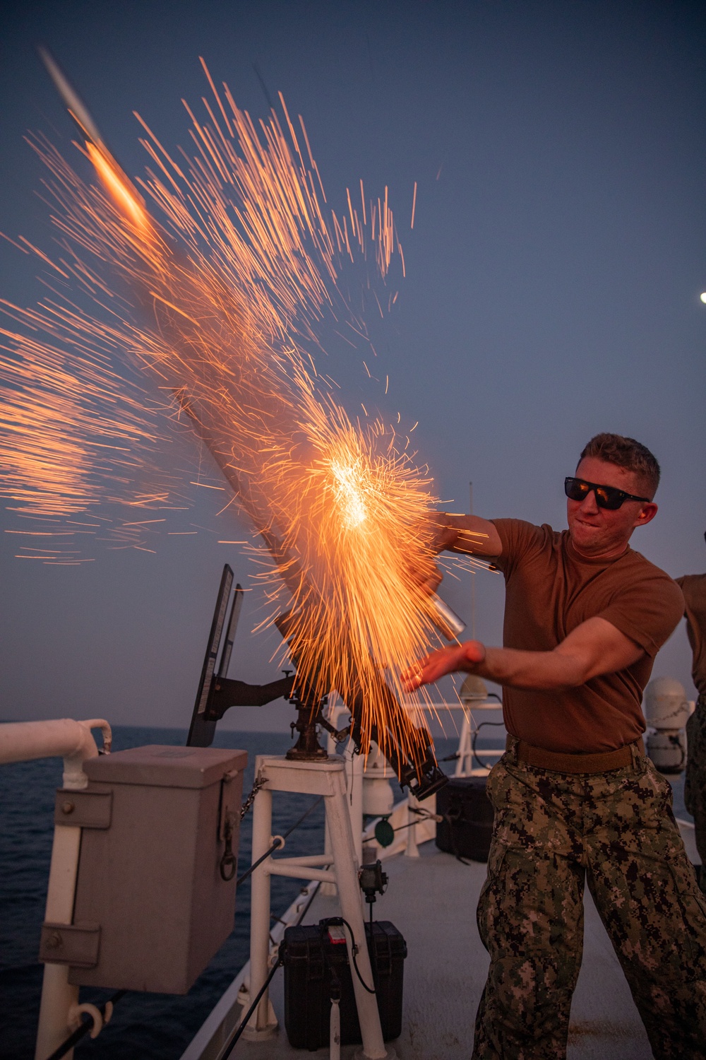 USCGC Glen Harris Conducts Pyrotechnics Training in the U.S. 5th Fleet AOO