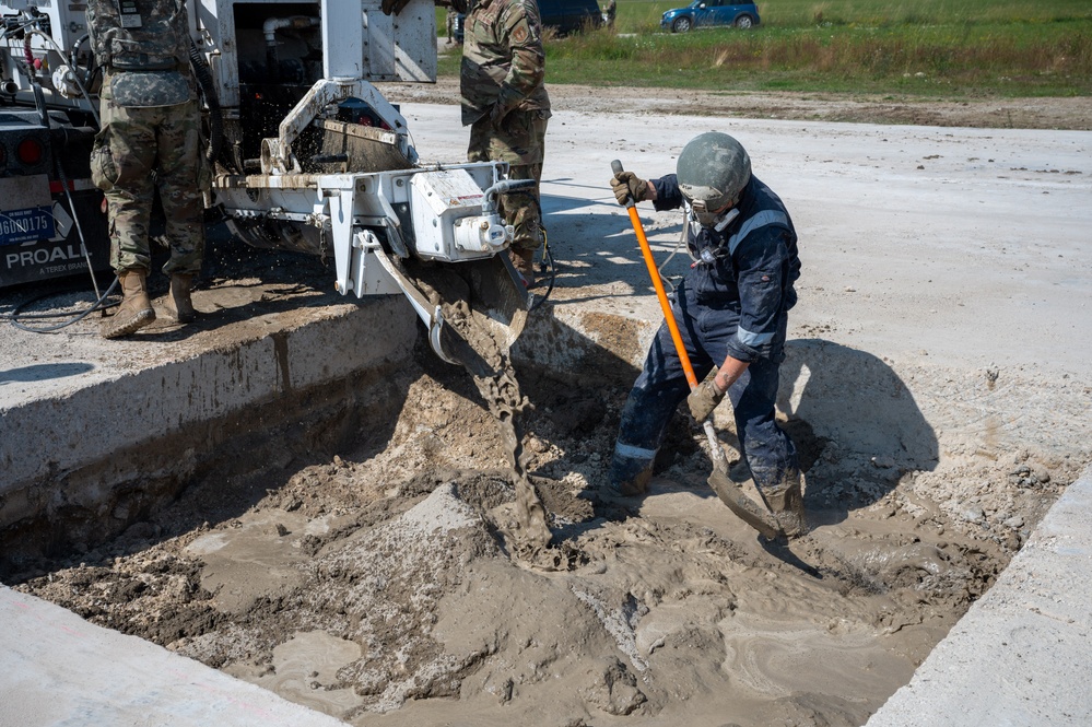 RAF Lakenheath, Mildenhall civil engineers hone airfield recovery skills