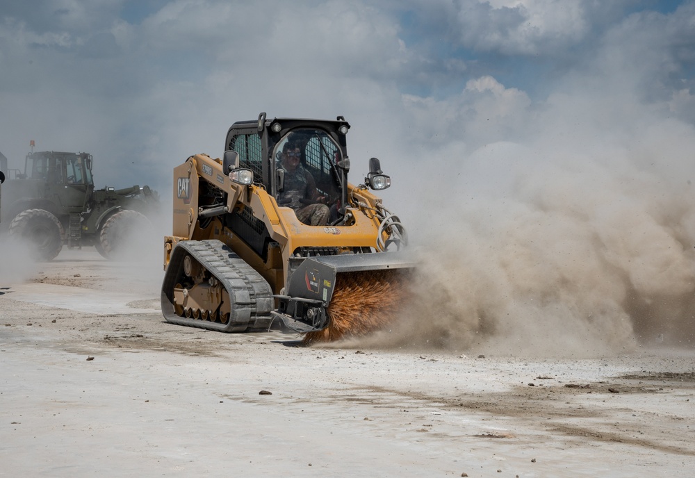 RAF Lakenheath, Mildenhall civil engineers hone airfield recovery skills