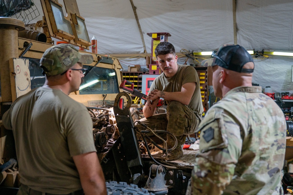 475th EABS vehicle maintainers drive the mission forward