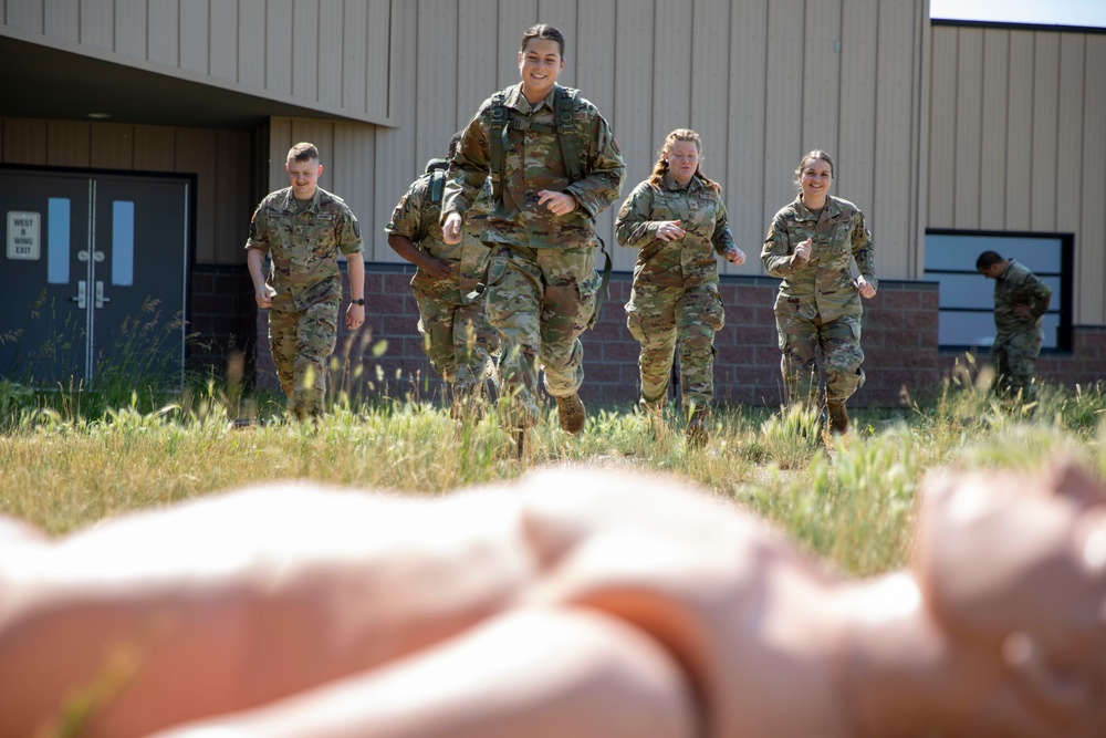 Combat Lifesaver Training in Blackfeet Tribal Health Operation Walking Shield