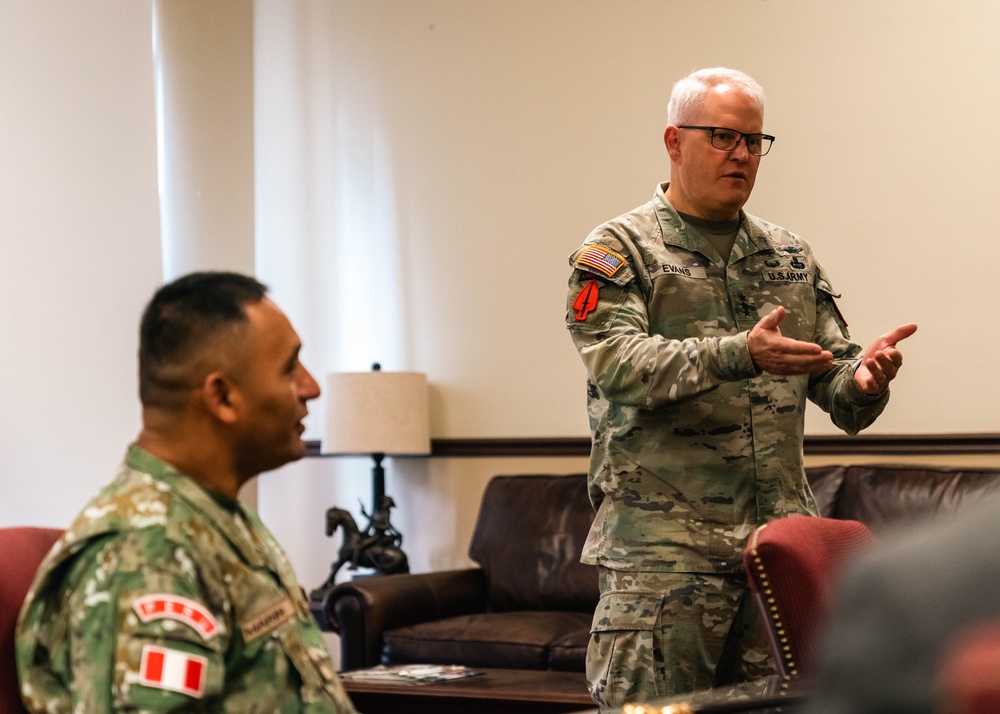 Army North Commanding General presents Mexican liason with the Meritorious Service Medal