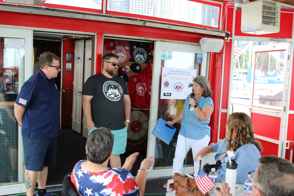 Gold Star Families Bond During a Chicago Fire Boat Tour