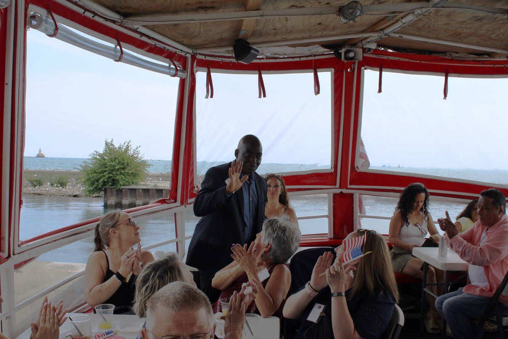 Gold Star Families Bond During a Chicago Fire Boat Tour