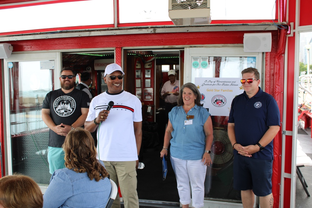 Gold Star Families Bond During a Chicago Fire Boat Tour