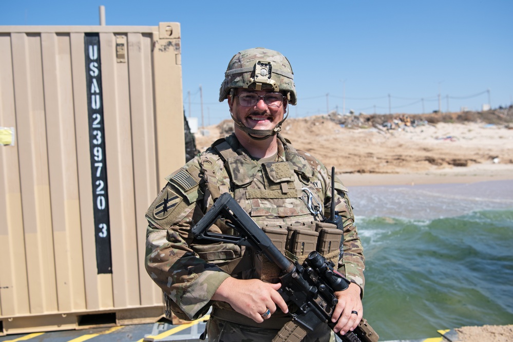 U.S. Army Soldier Serves in Gaza Humanitarian Aid Mission