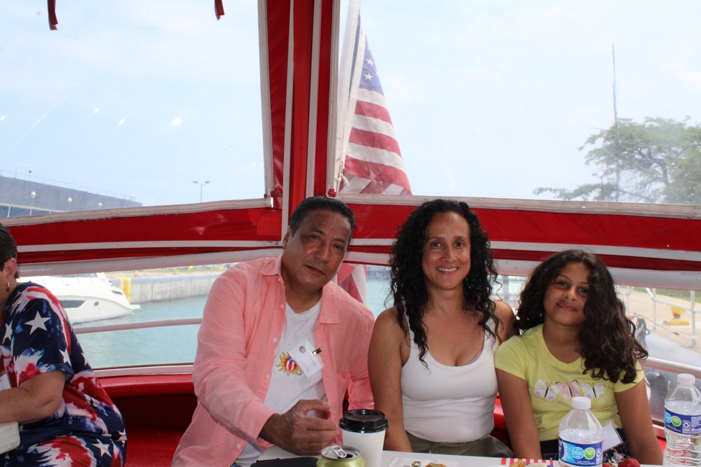 Gold Star Families Bond During a Chicago Fire Boat Tour