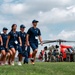 Helicopter Visits the Coast Guard Academy