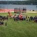 Helicopter Visits the Coast Guard Academy