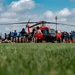 Helicopter Visits the Coast Guard Academy