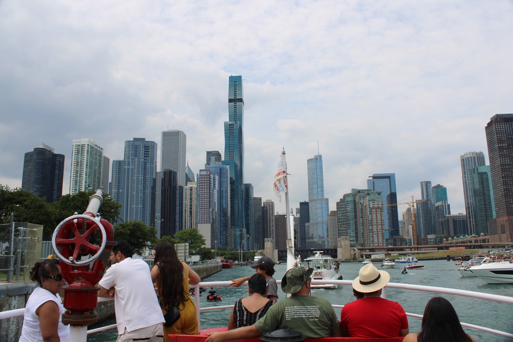 Gold Star Families Bond During a Chicago Fire Boat Tour