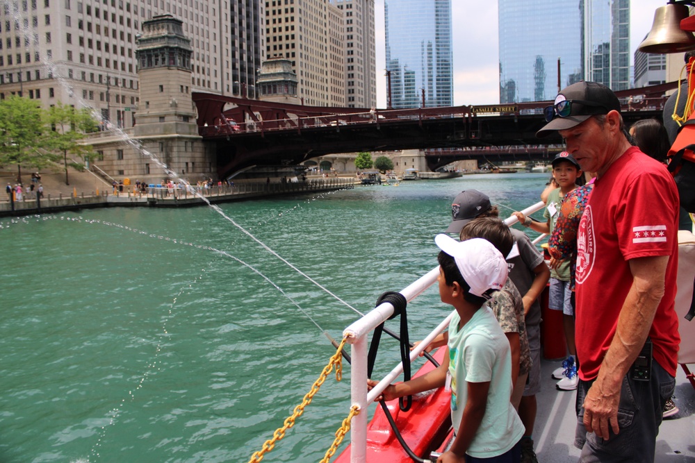 Gold Star Families Bond During a Chicago Fire Boat Tour