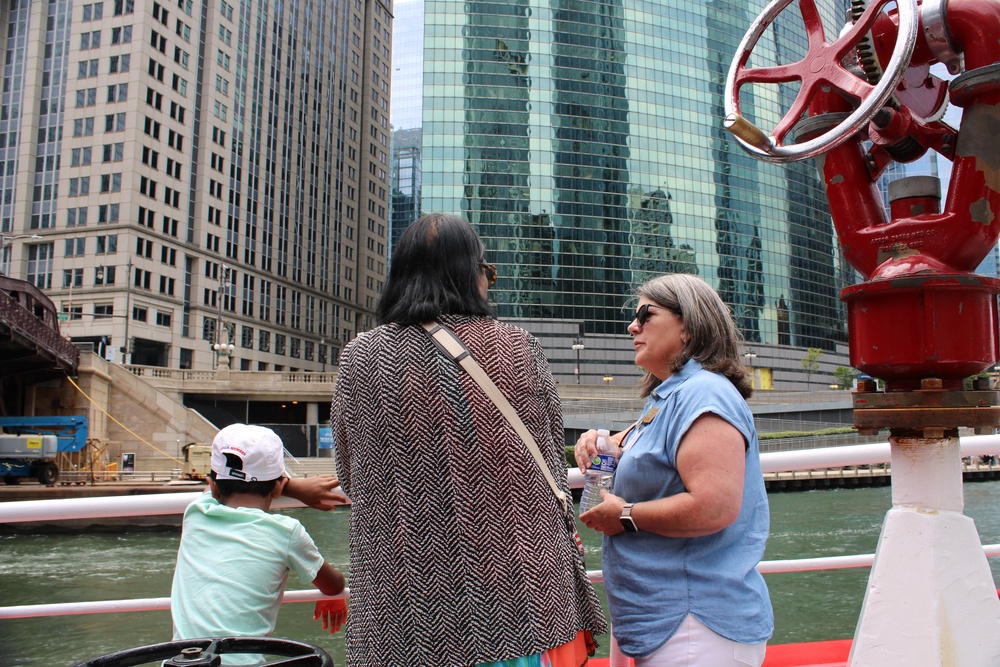 Gold Star Families Bond During a Chicago Fire Boat Tour