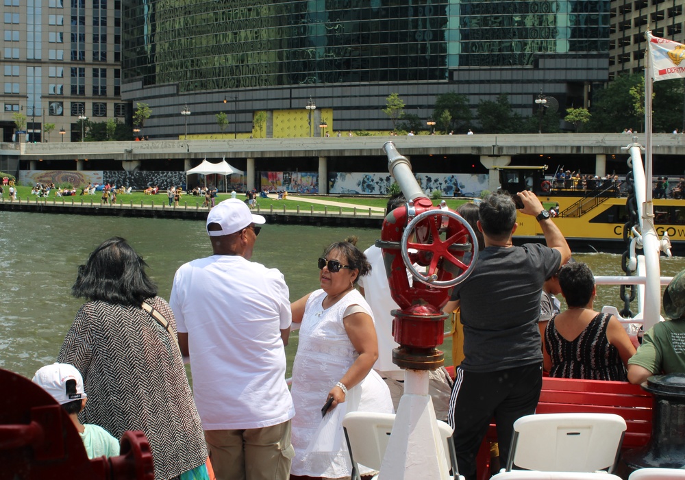 Gold Star Families Bond During a Chicago Fire Boat Tour