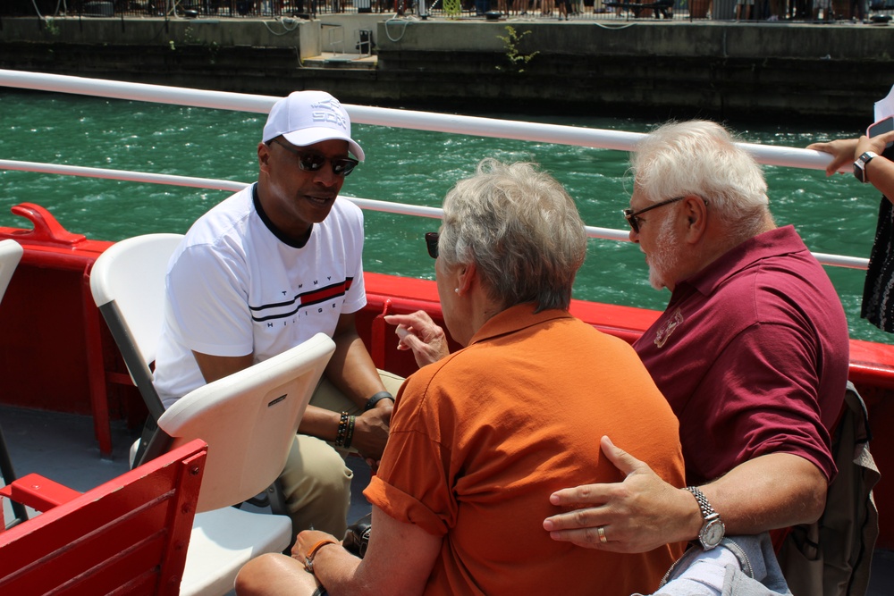 Gold Star Families Bond During a Chicago Fire Boat Tour