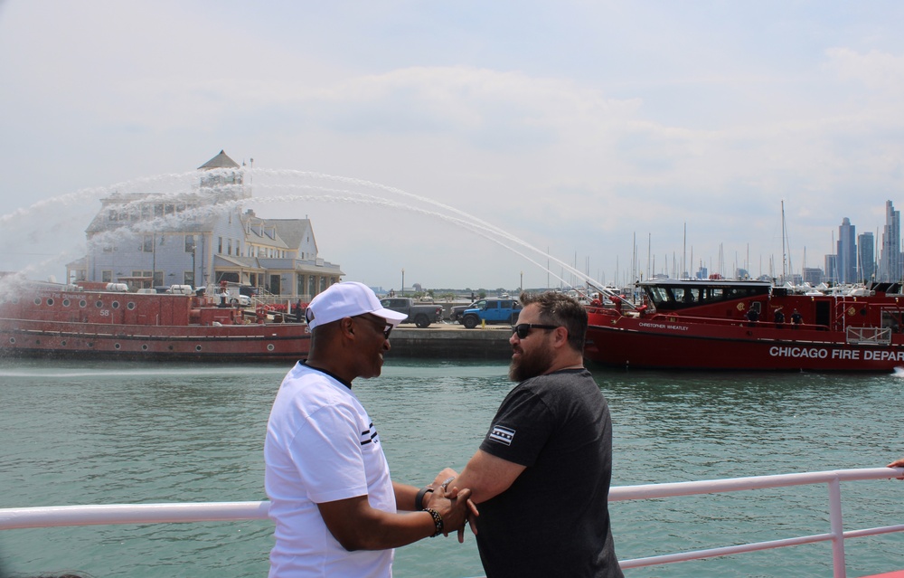 Gold Star Families Bond During a Chicago Fire Boat Tour