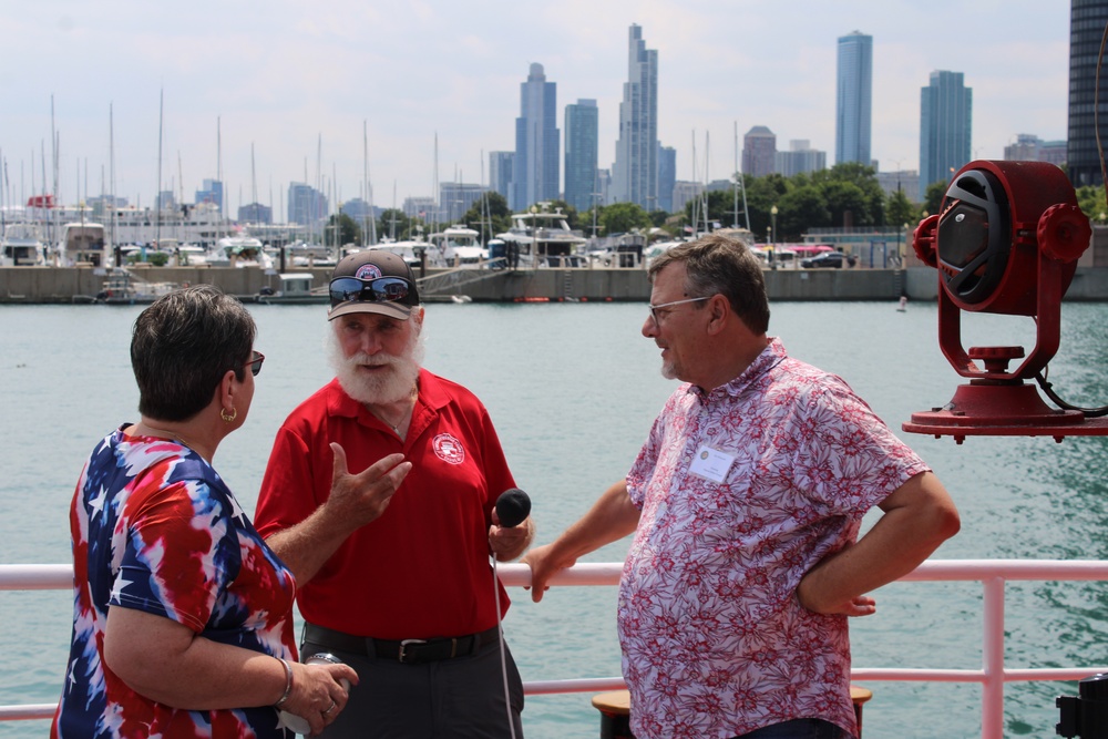 Gold Star Families Bond During a Chicago Fire Boat Tour