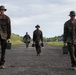 U.S. Marines with Littoral Craft Company Charlie participate in an exercise gauntlet during the Colombian Fluvial Operations Course