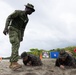 U.S. Marines with Littoral Craft Company Charlie participate in an exercise gauntlet during the Colombian Fluvial Operations Course