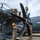 Installation of a propeller on the HC-130J Combat King II aircraft Installation of a propeller on the HC-130J Combat King II aircraft