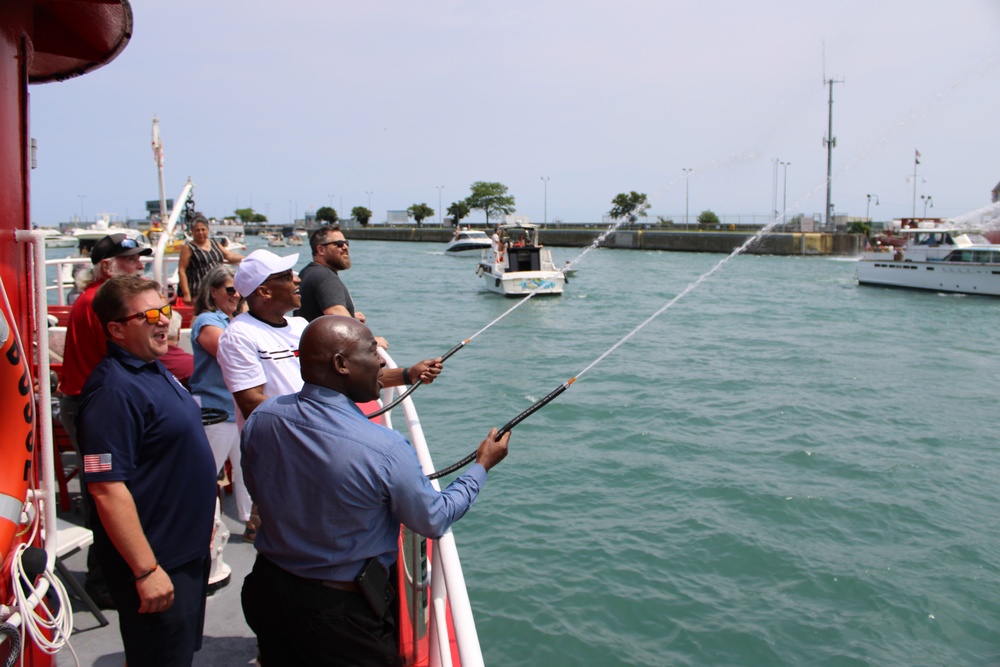 Gold Star Families Bond During a Chicago Fire Boat Tour