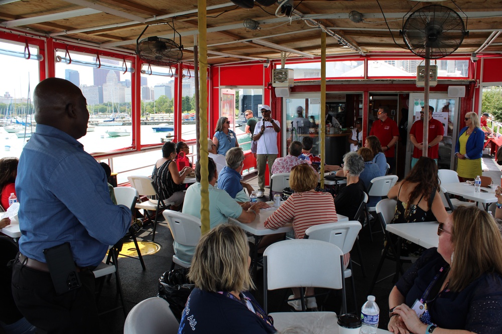 Gold Star Families Bond During a Chicago Fire Boat Tour