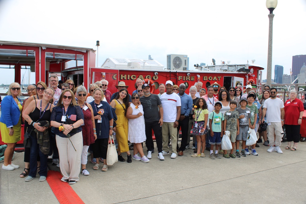 Gold Star Families Bond During a Chicago Fire Boat Tour