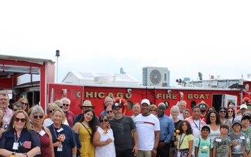 Gold Star Families Bond During a Chicago Fire Boat Tour