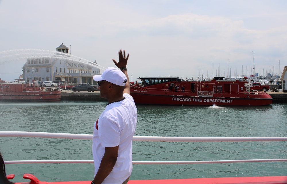 Gold Star Families Bond During a Chicago Fire Boat Tour