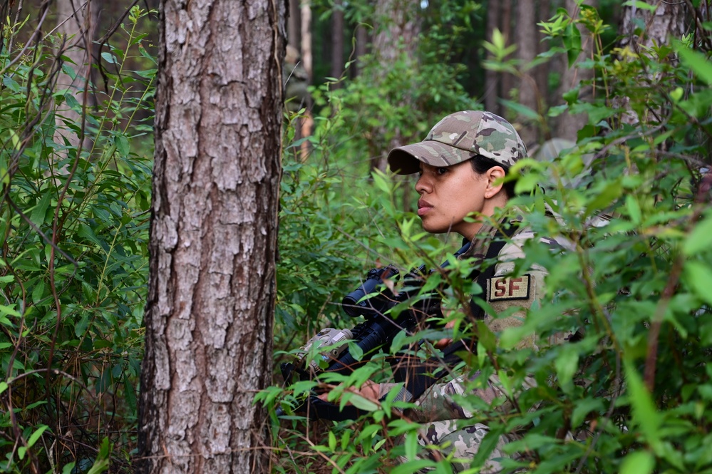 165th Security Forces Mission Ready Airmen conduct Agile Combat Employment during field training exercise