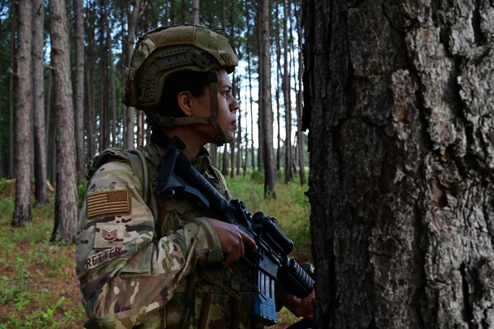 165th Security Forces Mission Ready Airmen conduct Agile Combat Employment during field training exercise