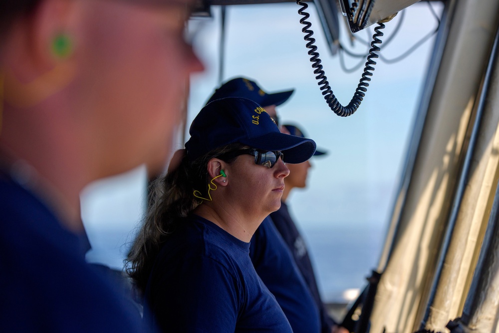 USCGC Midgett conducts live-fire gunnery exercise at RIMPAC 2024