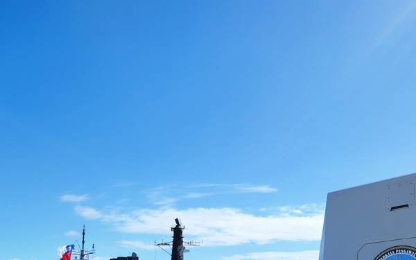 KRI Martadinata-331 and CNS Condel Sailing Together For Rimpac 2024