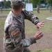 1st Lt. Layton Thorpe throws a practice grenade