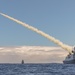 HNLMS Tromp fires a Harpoon missile during RIMPAC 2024