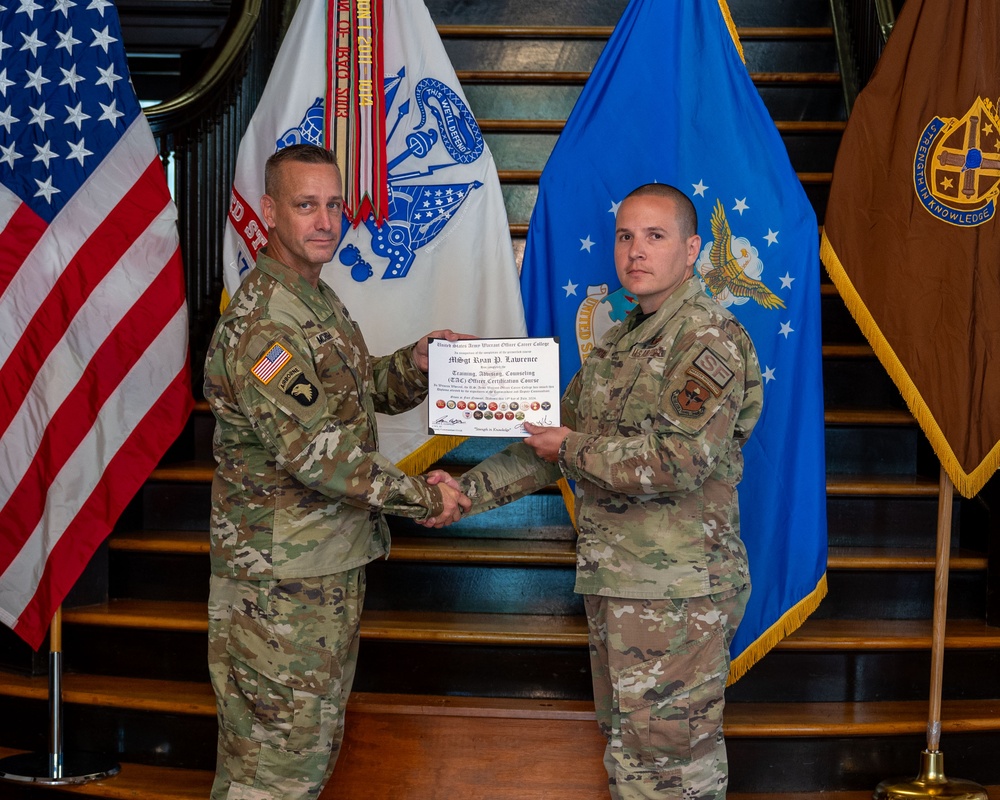 Warrant officer instructors graduate TAC Certification Course