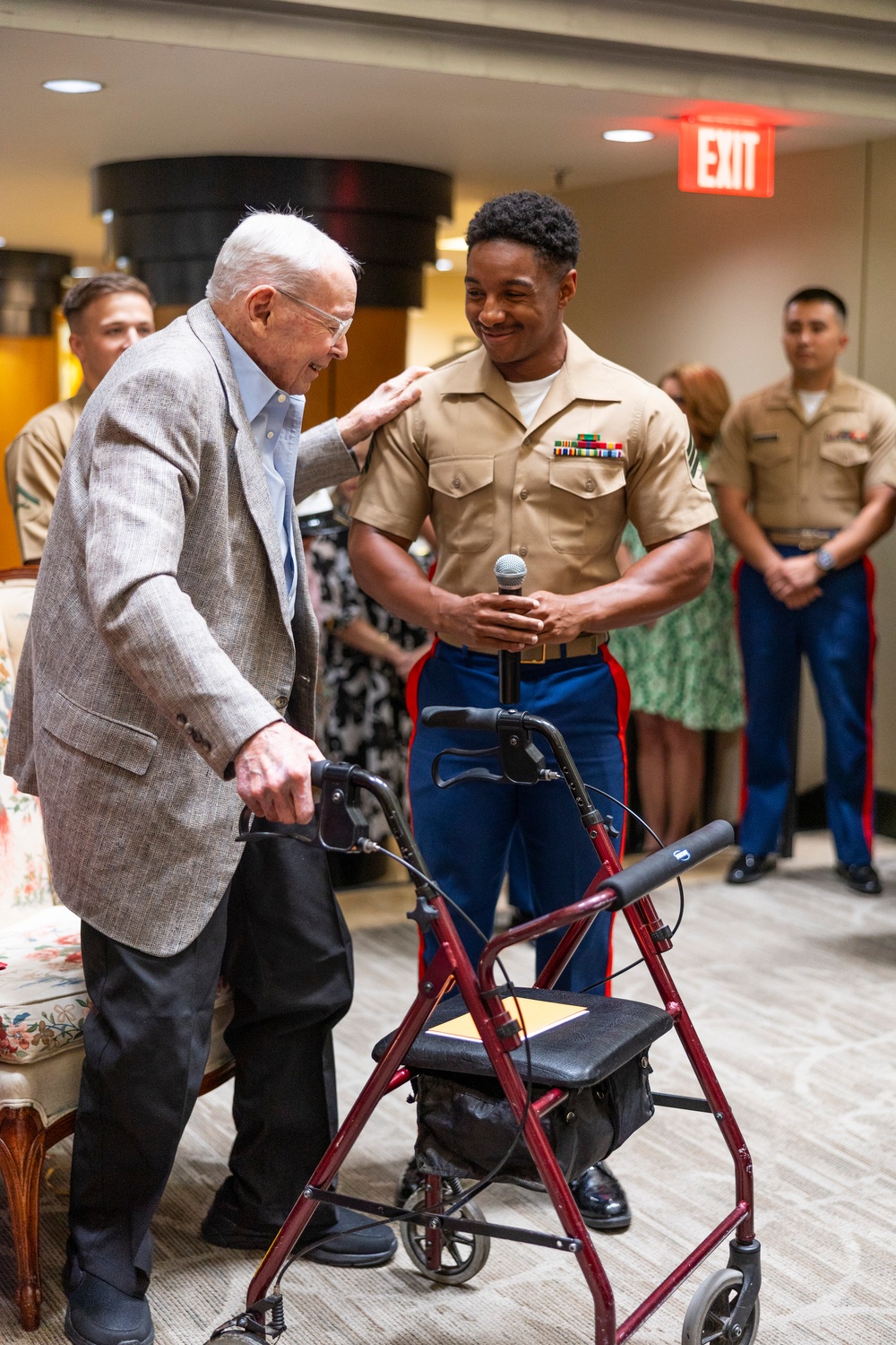 U.S. Marine Corps Veteran Corporal David S. Watkins Celebrates his 100th Birthday