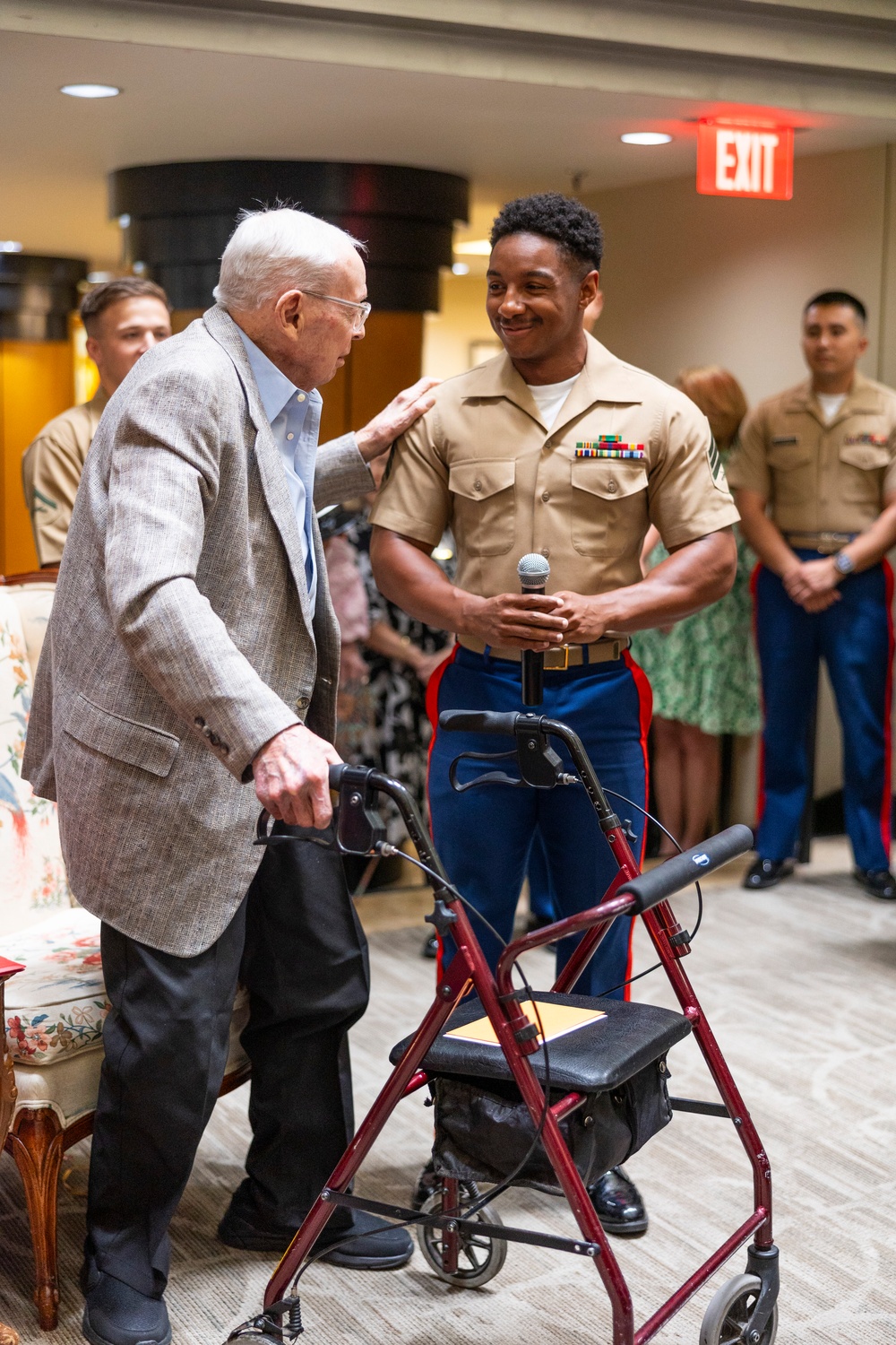 U.S. Marine Corps Veteran Corporal David S. Watkins Celebrates his 100th Birthday