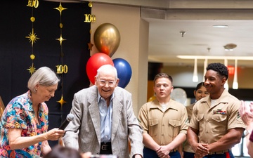 U.S. Marine Corps Veteran Corporal David S. Watkins Celebrates his 100th Birthday